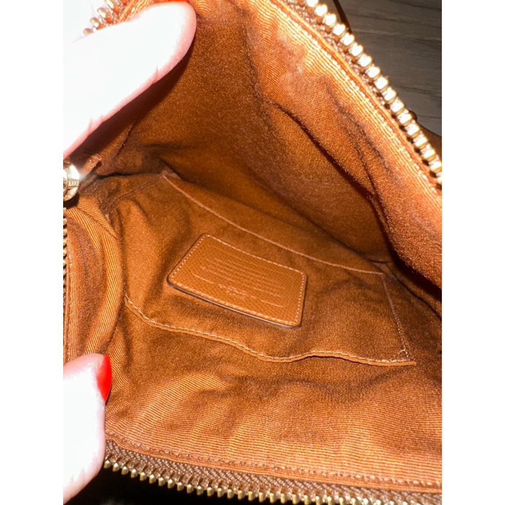 Coach Brown Logo Monogram Crossbody Purse - Picture 7 of 10